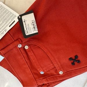 Off-white jeans (rust color, size 26 women’s)